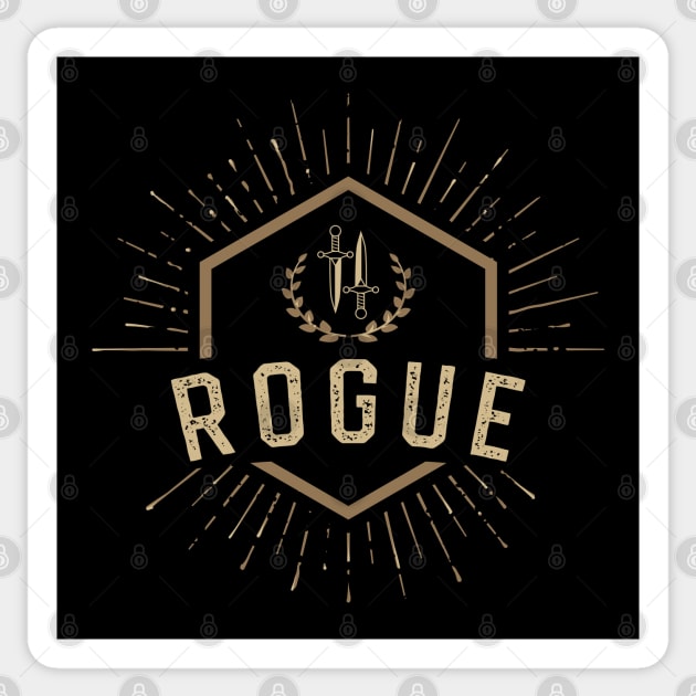 Rogue Character Class Tabletop Roleplaying RPG Gaming Addict Sticker by dungeonarmory